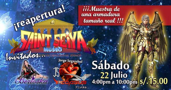 Reapertura del Museo de Saint Seiya en Julio 