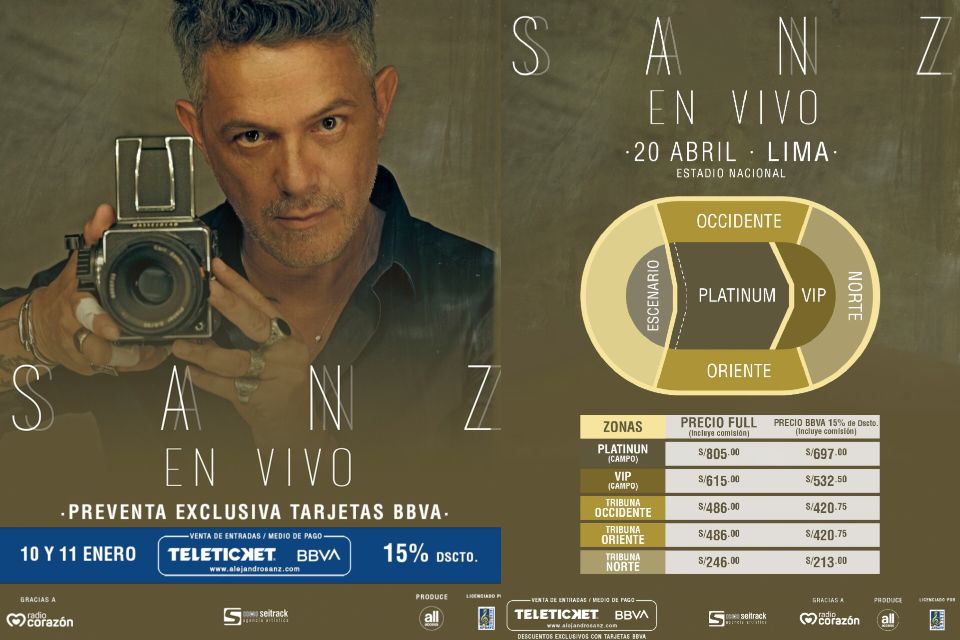 Alejandro Sanz en Lima