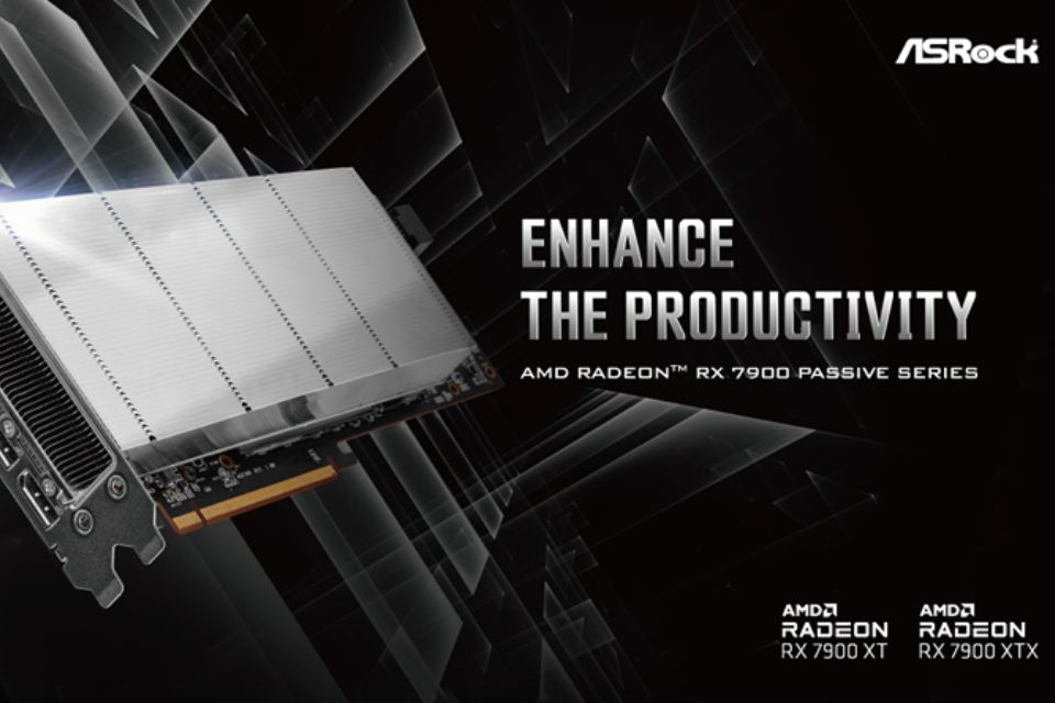 ASRock presentó sus placas de video AMD Radeon RX 7900 con refrigeración pasiva