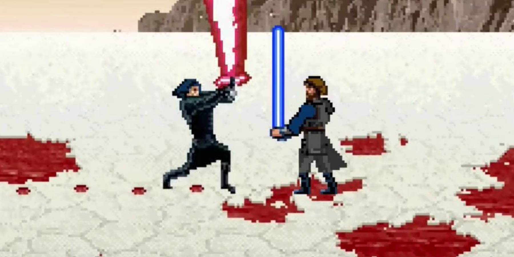 Mira el final de Star Wars The Last Jedi en 16 bits