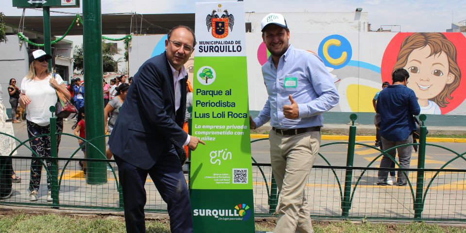 GRIN inaugura parque en Surquillo