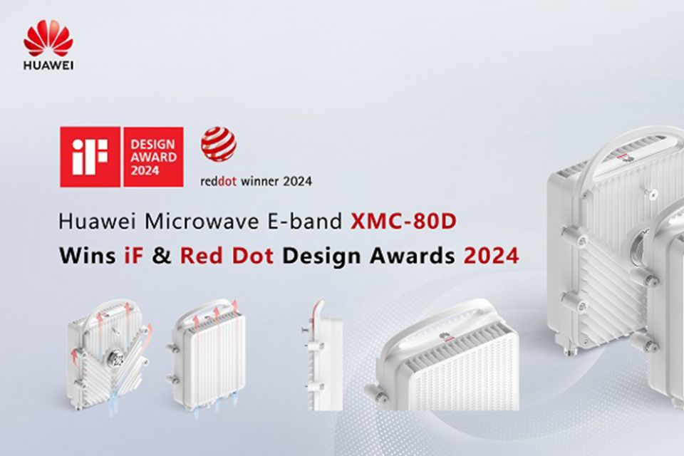 Huawei Microwave 2T E-band XMC-80D gana los premios de diseño iF y Red Dot 2024