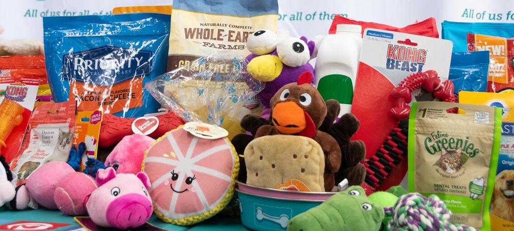 Wish list donations to The Animal Foundation